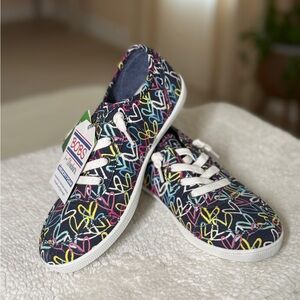 BOBS from Skechers Multicolor Heart Sneakers